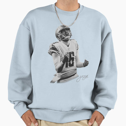 90S JG JG 90S No 16 Quarterback Sweatshirt - Unique Graphic Unisex - T-Shirt, Sweatshirt, Hoodie