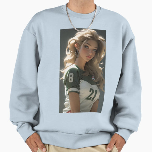 Football Girlfriend Sweatshirt - Trendy Graphic for Adults - T-Shirt, Sweatshirt, Hoodie