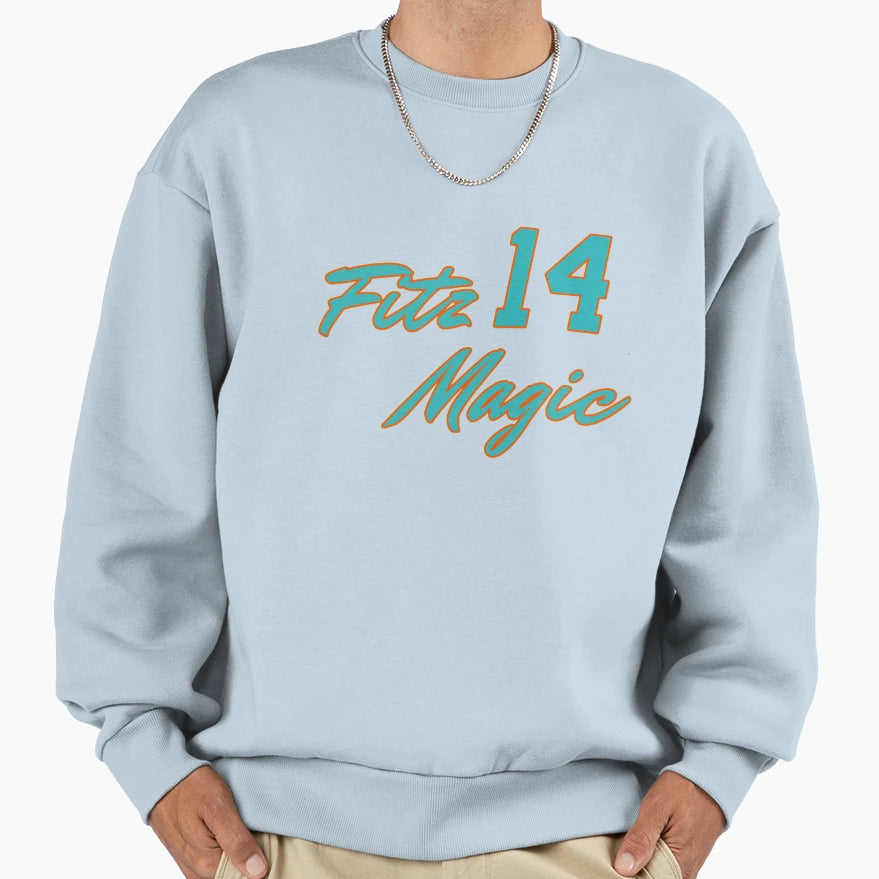 Miami Dolphins Fitz Magic Sweatshirt - Trendy Graphic for Adults - T-Shirt, Sweatshirt, Hoodie