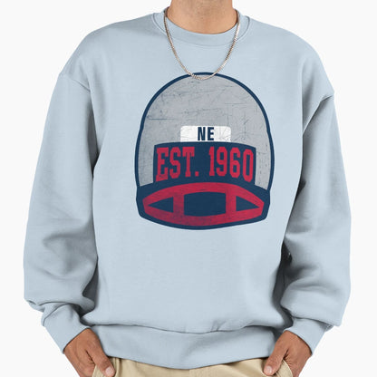 New England Throwback Football Helmet Sweatshirt - Unique Graphic Unisex - T-Shirt, Sweatshirt, Hoodie