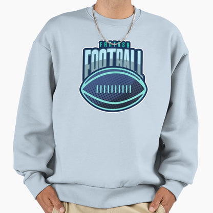 Fantasy Football Blue Green Sweatshirt - Unique Graphic Men Women - T-Shirt, Sweatshirt, Hoodie