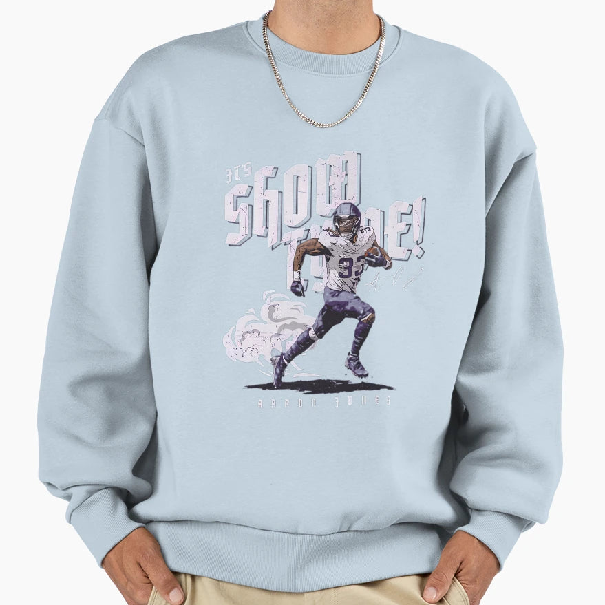 Aaron Jones Minnesota Show Tyme Run Sweatshirt - Graphic Print Unisex - T-Shirt, Sweatshirt, Hoodie