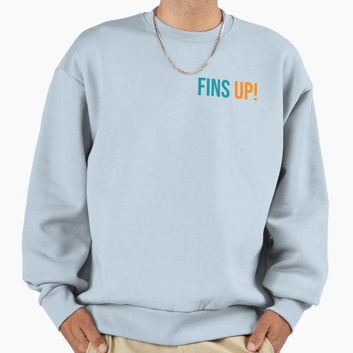 Fins Up Mixed Sweatshirt - Custom Art Print Men Women - T-Shirt, Sweatshirt, Hoodie