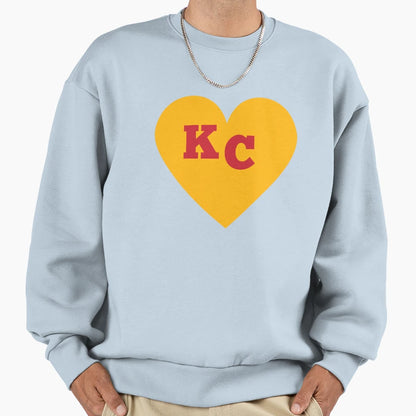 I Love Kansas City Heart Kc Sweatshirt - Aesthetic Graphic for Adults - T-Shirt, Sweatshirt, Hoodie