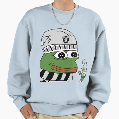 Raiders Pepe Sweatshirt - Graphic Print Unisex - T-Shirt, Sweatshirt, Hoodie