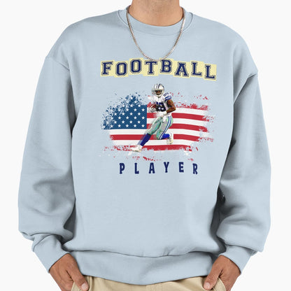 American People Love Football Sweatshirt - Graphic Print Men Women - T-Shirt, Sweatshirt, Hoodie