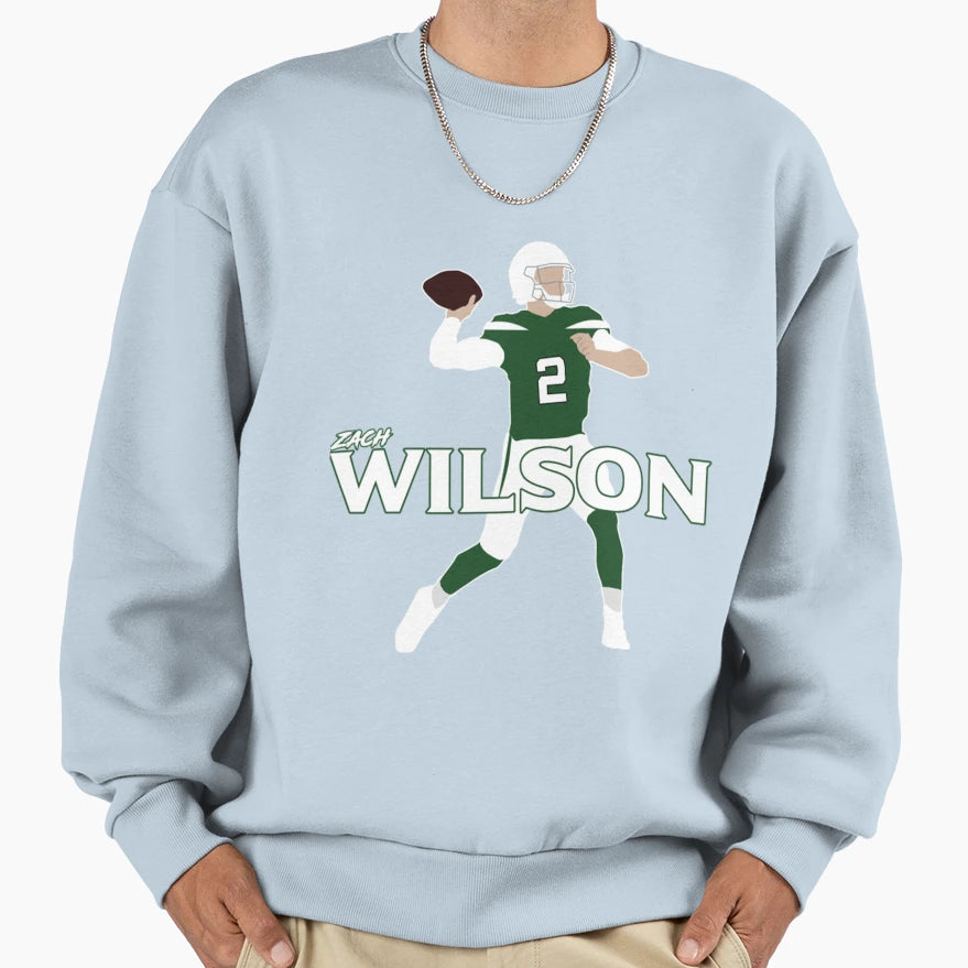 Zach Wilson Sweatshirt - Custom Art Print Men Women - T-Shirt, Sweatshirt, Hoodie