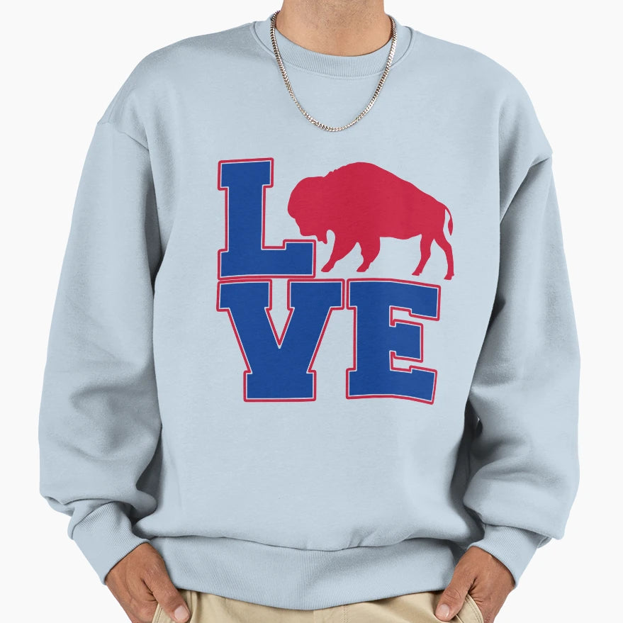 Buffalo Love Sweatshirt - Streetwear Style Men Women - T-Shirt, Sweatshirt, Hoodie