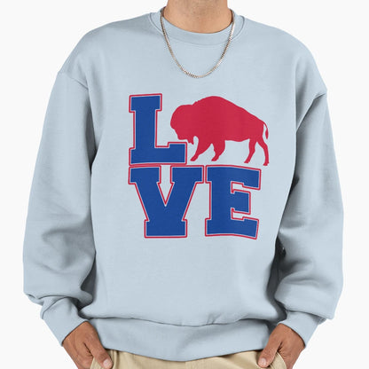 Buffalo Love Sweatshirt - Streetwear Style Men Women - T-Shirt, Sweatshirt, Hoodie