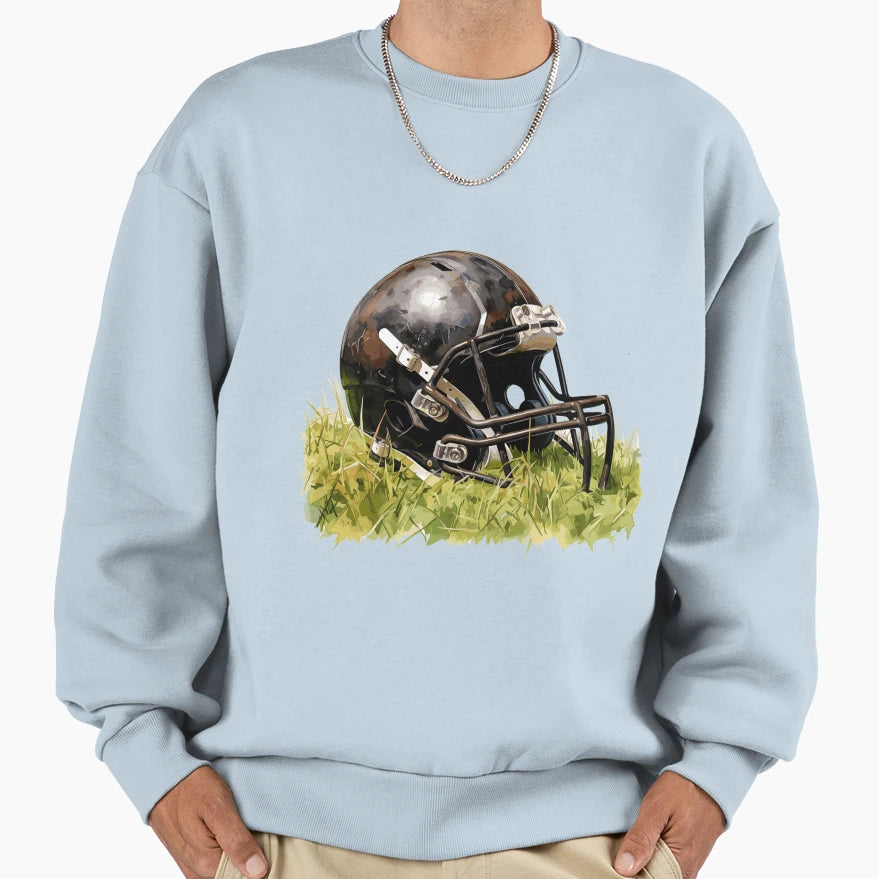 American Football Helmet Sweatshirt - Fun Novelty Design Unisex - T-Shirt, Sweatshirt, Hoodie