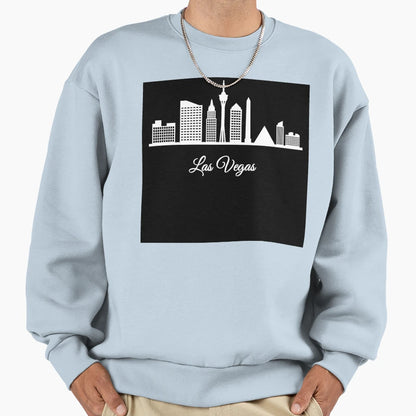 Cityscape Silhouette Las Vegas Sweatshirt - Novelty Apparel for Adults - T-Shirt, Sweatshirt, Hoodie