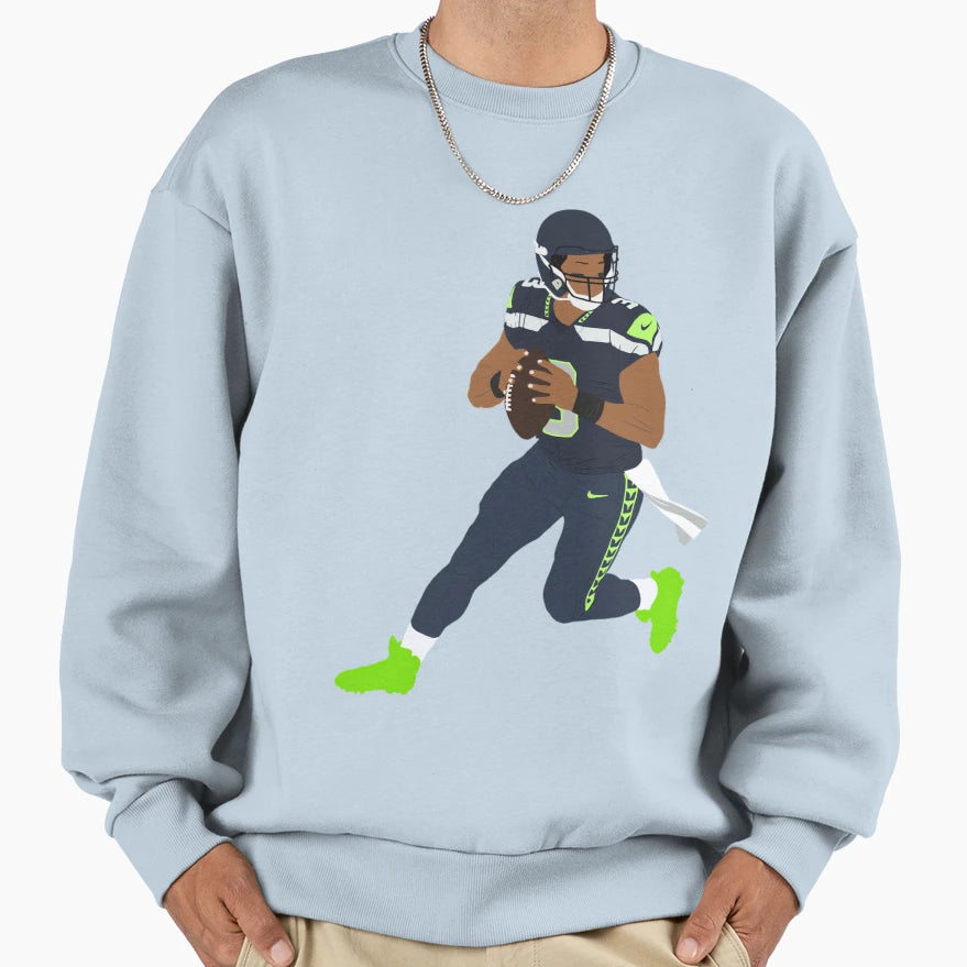Seahawks Russel Sweatshirt - Unique Graphic for Adults - T-Shirt, Sweatshirt, Hoodie