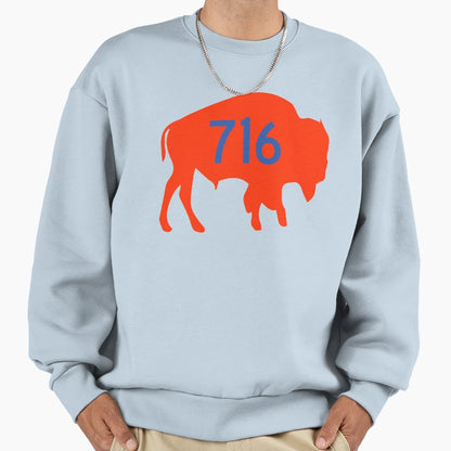 Buffalo 716 Sweatshirt - Aesthetic Graphic for Adults - T-Shirt, Sweatshirt, Hoodie