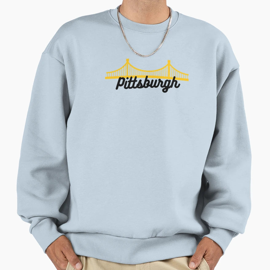 Pittsburgh Sweatshirt - Minimalist Print for Adults - T-Shirt, Sweatshirt, Hoodie