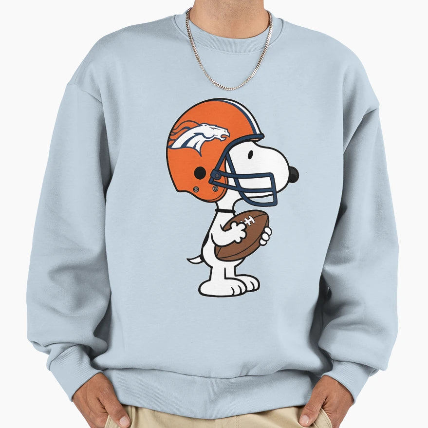 Snoopy Denver Broncos Game Day Sweatshirt - Streetwear Style Unisex - T-Shirt, Sweatshirt, Hoodie