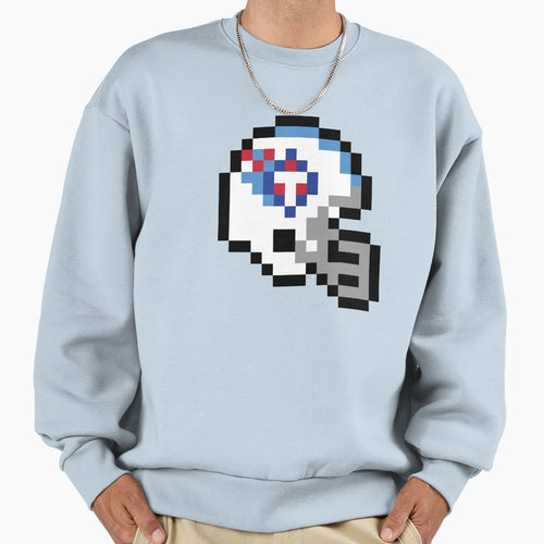 Tennessee Titans 8 Bit Football Sweatshirt - Unique Graphic for Adults - T-Shirt, Sweatshirt, Hoodie