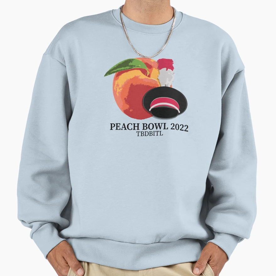 Peach And Band Hat Sweatshirt - Unique Graphic for Adults - T-Shirt, Sweatshirt, Hoodie
