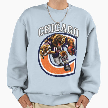 Chicago Football Sweatshirt - Graphic Print Unisex - T-Shirt, Sweatshirt, Hoodie