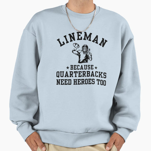 Funny American Football Player Sweatshirt - Minimalist Print for Adults - T-Shirt, Sweatshirt, Hoodie