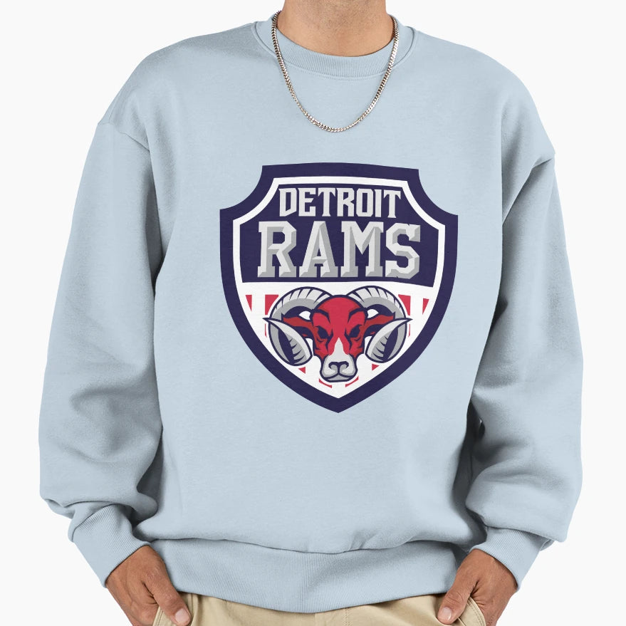Detroit Rams T-Shirt - Streetwear Style Men Women - T-Shirt, Sweatshirt, Hoodie