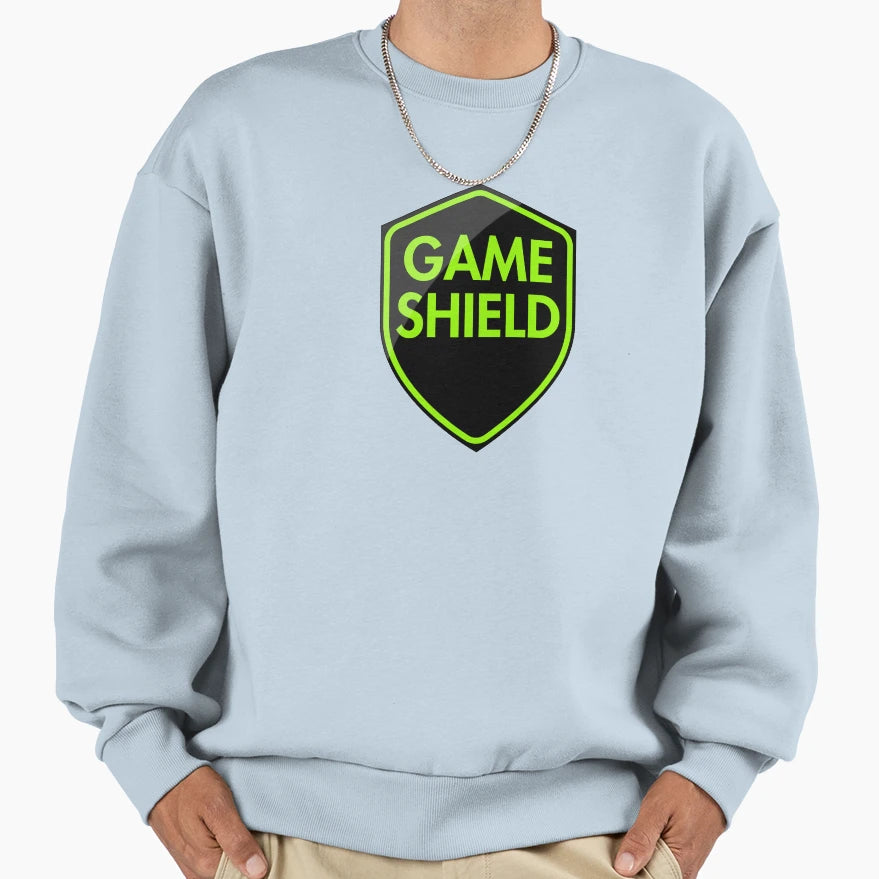 Game Shield Green Sweatshirt - Graphic Print for Adults - T-Shirt, Sweatshirt, Hoodie