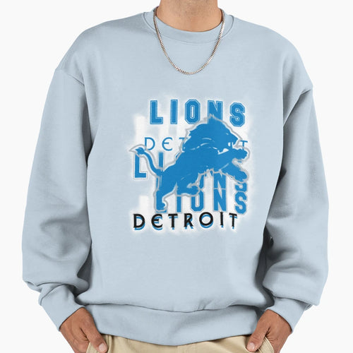 Art Detroit Lions Sweatshirt - Minimalist Print Men Women - T-Shirt, Sweatshirt, Hoodie