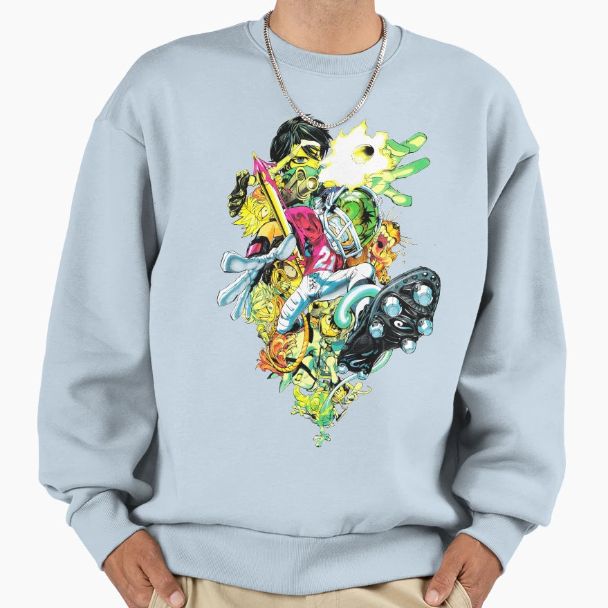 Eyeshield 21 Sweatshirt - Minimalist Print for Adults - T-Shirt, Sweatshirt, Hoodie