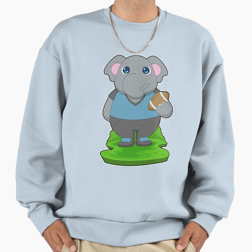 Elephant American Football Sports Sweatshirt - Streetwear Style Men Women - T-Shirt, Sweatshirt, Hoodie