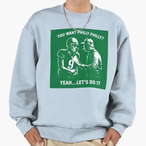 Philly Special White Sweatshirt - Custom Art Print Men Women - T-Shirt, Sweatshirt, Hoodie
