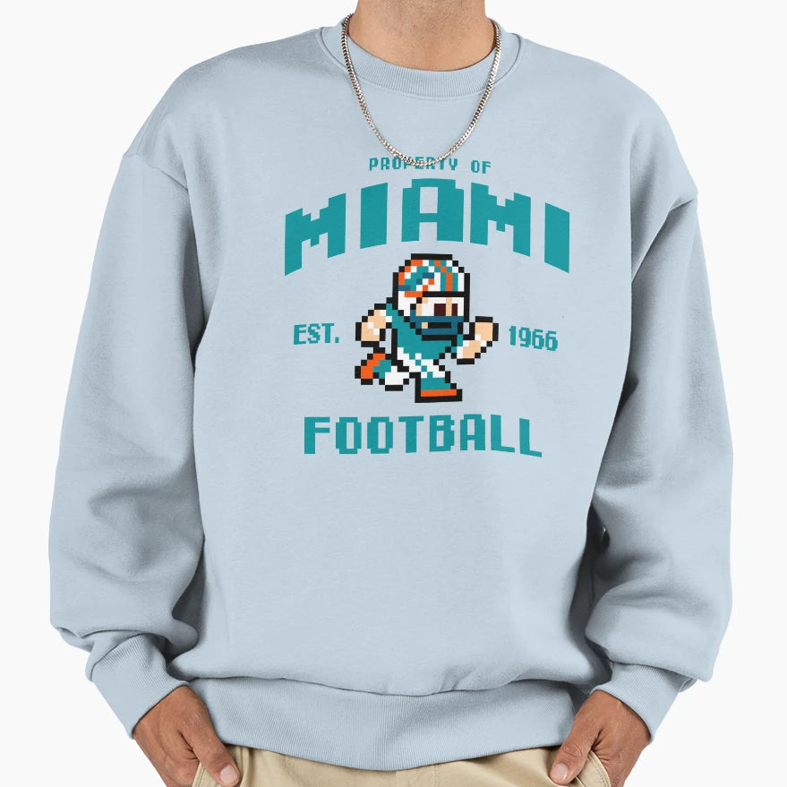 Property Miami Dolphins Football Sweatshirt - Custom Art Print for Adults - T-Shirt, Sweatshirt, Hoodie