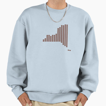 New York Football Fill Sweatshirt - Fun Novelty Design for Adults - T-Shirt, Sweatshirt, Hoodie
