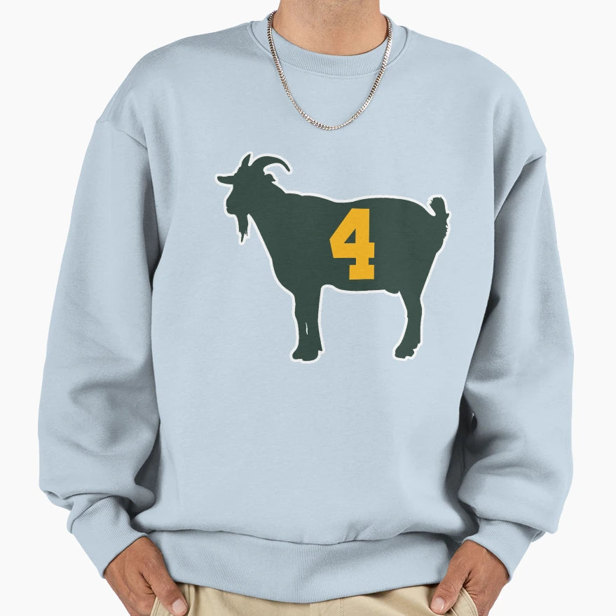 Goat Brett Favre Sweatshirt - Fun Novelty Design for Adults - T-Shirt, Sweatshirt, Hoodie