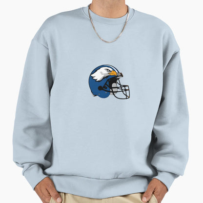 American Football Helmet Eagle Crest Sweatshirt - Graphic Print for Adults - T-Shirt, Sweatshirt, Hoodie