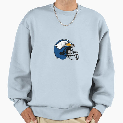 American Football Helmet Eagle Crest Sweatshirt - Graphic Print for Adults - T-Shirt, Sweatshirt, Hoodie