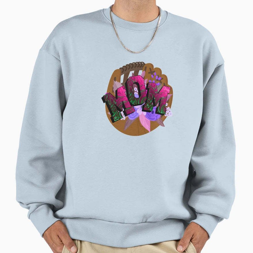 Softball Mom Sweatshirt - Minimalist Print Unisex - T-Shirt, Sweatshirt, Hoodie