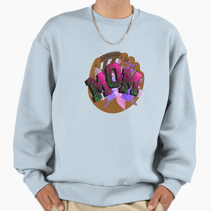 Softball Mom Sweatshirt - Minimalist Print Unisex - T-Shirt, Sweatshirt, Hoodie