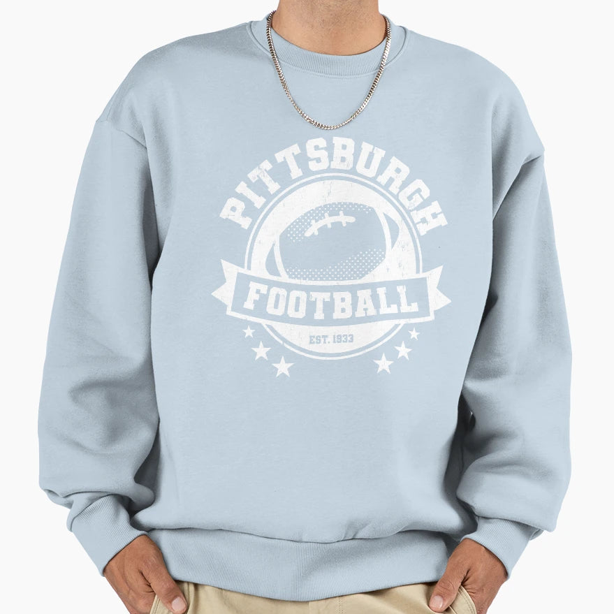 Pittsburgh Football Team League Sweatshirt - Novelty Apparel for Adults - T-Shirt, Sweatshirt, Hoodie