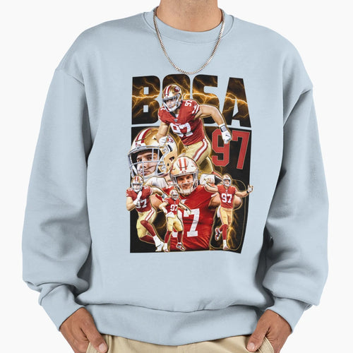 Defensive End Player 97 Touchdown Sweatshirt - Trendy Graphic Men Women - T-Shirt, Sweatshirt, Hoodie
