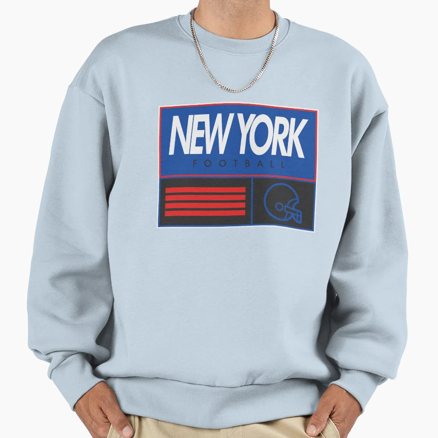New York Football Sweatshirt - Minimalist Print Men Women - T-Shirt, Sweatshirt, Hoodie