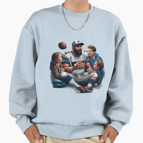 Husband Dad Fantasy Football Legend Sweatshirt - Custom Art Print Men Women - T-Shirt, Sweatshirt, Hoodie