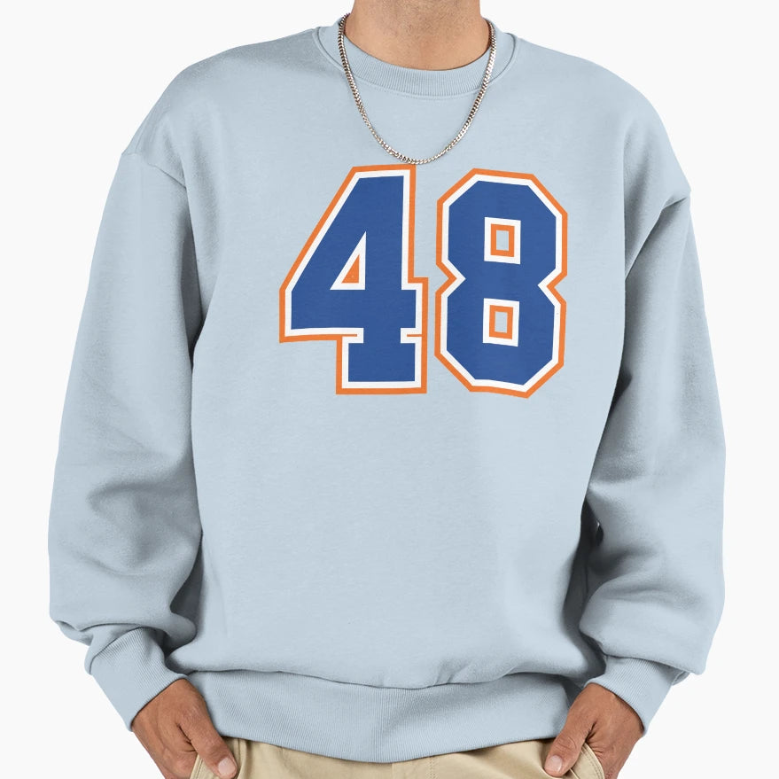 Fourty Eight Jersey Number Sports 48 Sweatshirt - Novelty Apparel Unisex - T-Shirt, Sweatshirt, Hoodie