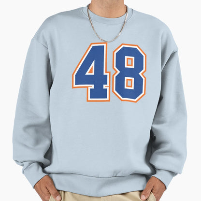Fourty Eight Jersey Number Sports 48 Sweatshirt - Novelty Apparel Unisex - T-Shirt, Sweatshirt, Hoodie