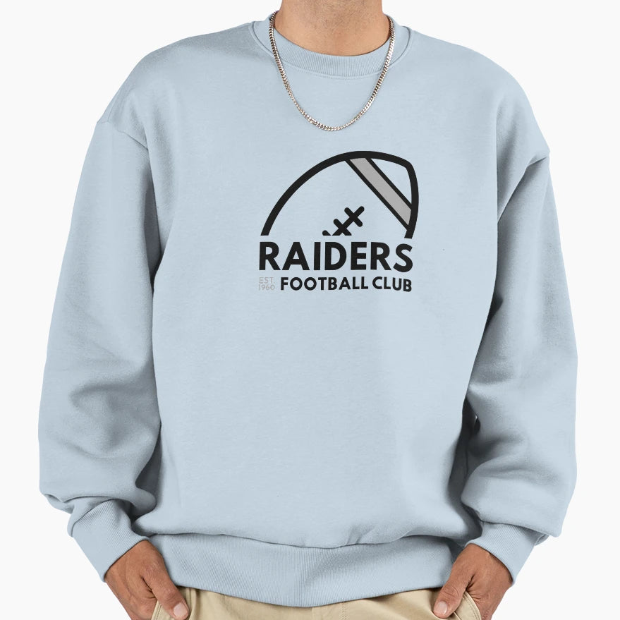 Raiders Football Club Sweatshirt - Novelty Apparel for Adults - T-Shirt, Sweatshirt, Hoodie