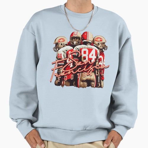 San Francisco Football 80S Sweatshirt - Trendy Graphic Unisex - T-Shirt, Sweatshirt, Hoodie