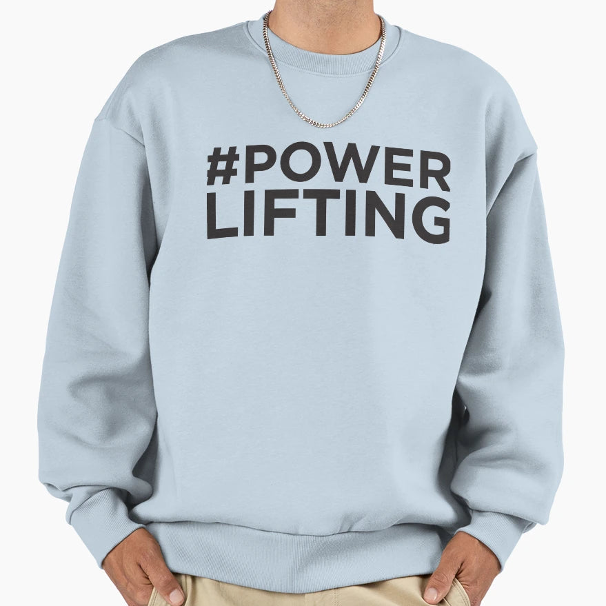 Powerlifting Sweatshirt - Minimalist Print Unisex - T-Shirt, Sweatshirt, Hoodie