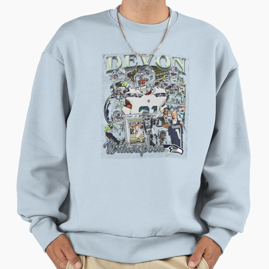 Devon Witherspoon Bootleg Sweatshirt - Custom Art Print for Adults - T-Shirt, Sweatshirt, Hoodie