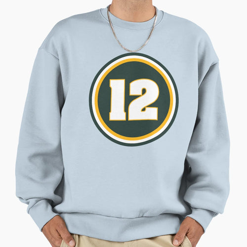 12 Patch Sweatshirt - Unique Graphic for Adults - T-Shirt, Sweatshirt, Hoodie