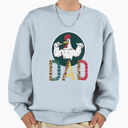 Chicken Dad Funny Sarcastic Co Sweatshirt - Custom Art Print Men Women - T-Shirt, Sweatshirt, Hoodie