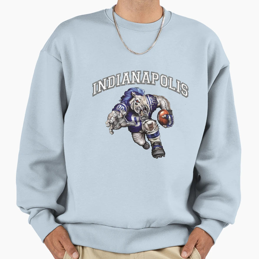 Indianapolis Football Sweatshirt - Graphic Print Men Women - T-Shirt, Sweatshirt, Hoodie