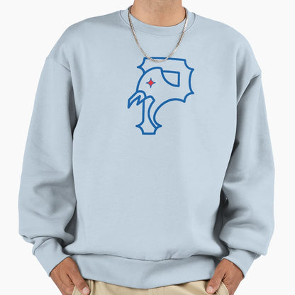 Steel City Symbol Blue N Redeye Sweatshirt - Fun Novelty Design Men Women - T-Shirt, Sweatshirt, Hoodie